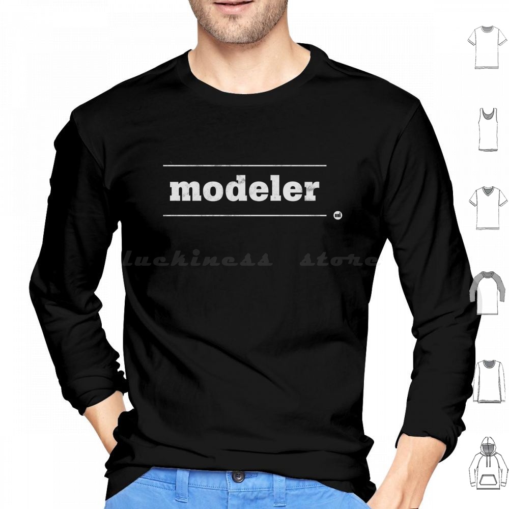 3D Printing Zbrush - Modeler Hoodies Long Sleeve 3d Model