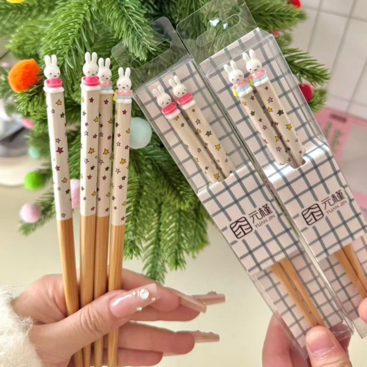 3D Printing Bambu - Kawaii Miffy Rabbit Chopsticks Cute Cartoon