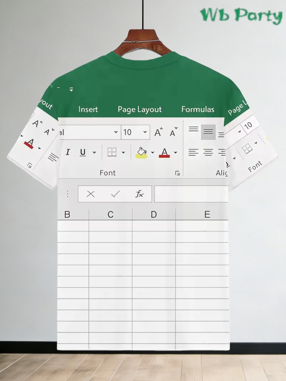 3D Printing Online Service - Casual Excel Tshirt for Men 3D
