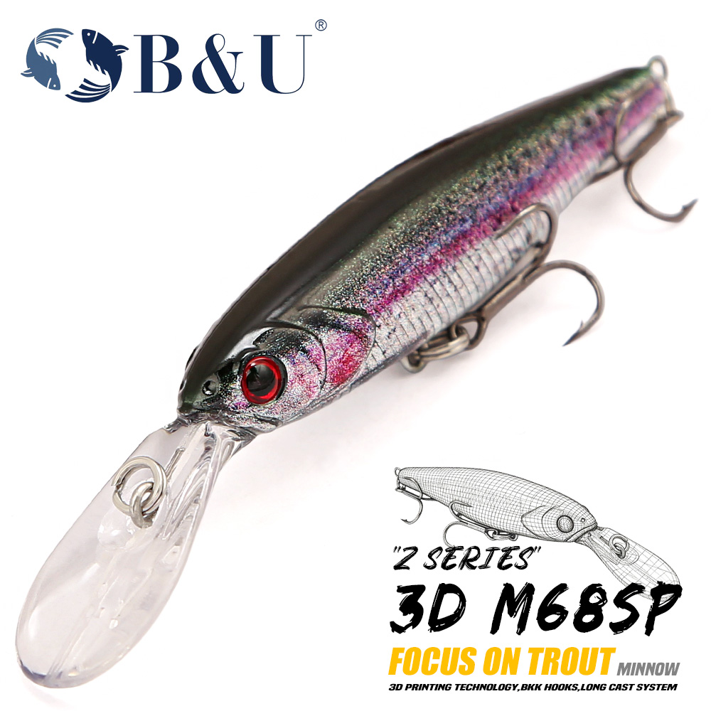 3D Printing Technology - B&U Deep Diving Suspending Minnow, 3D