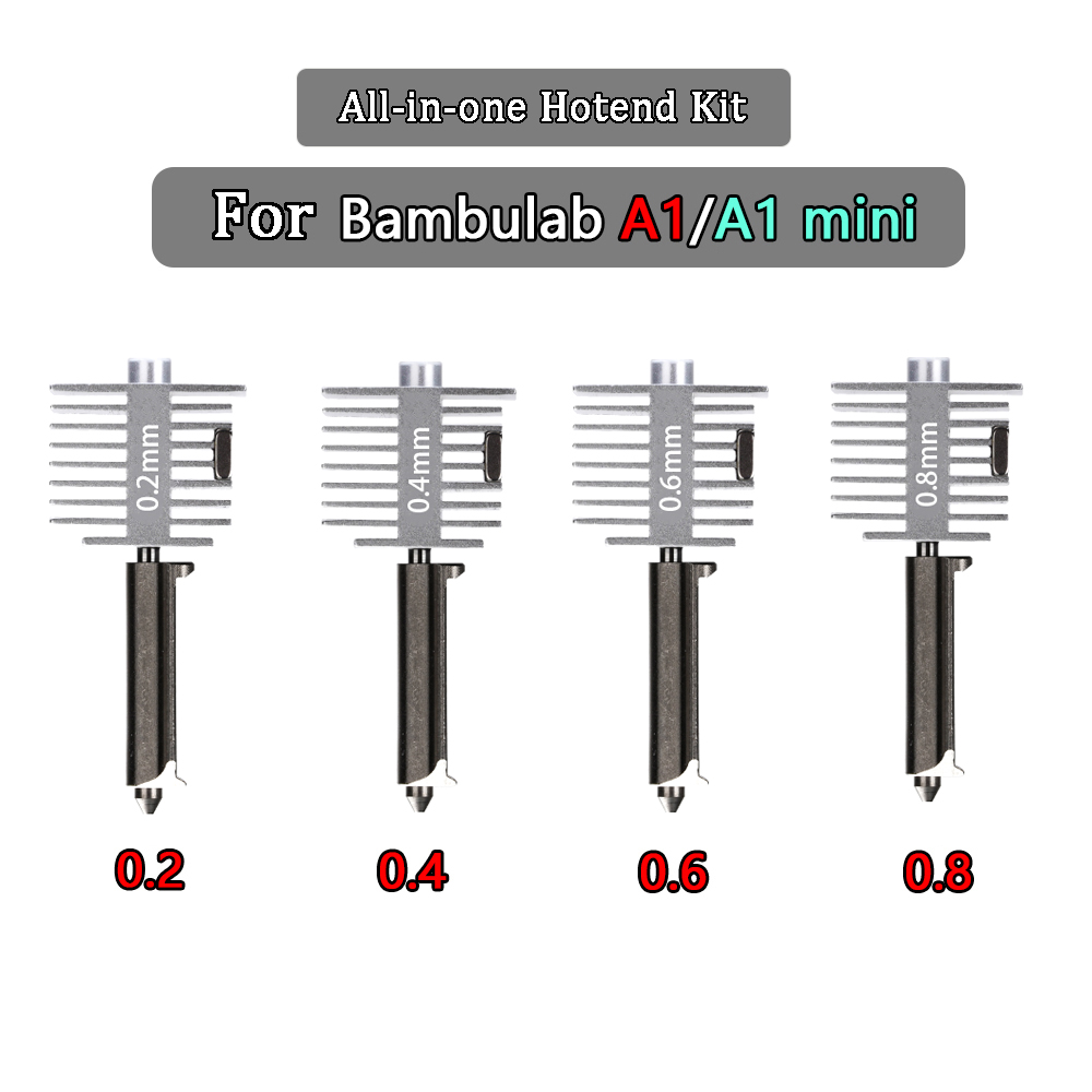 3D Printing Nozzle - Upgraded Hotend Kit For Bamb Lab