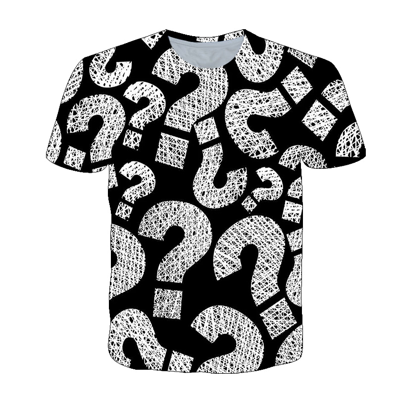 3D Printing Question - 3D Interesting Question Mark Graphic t