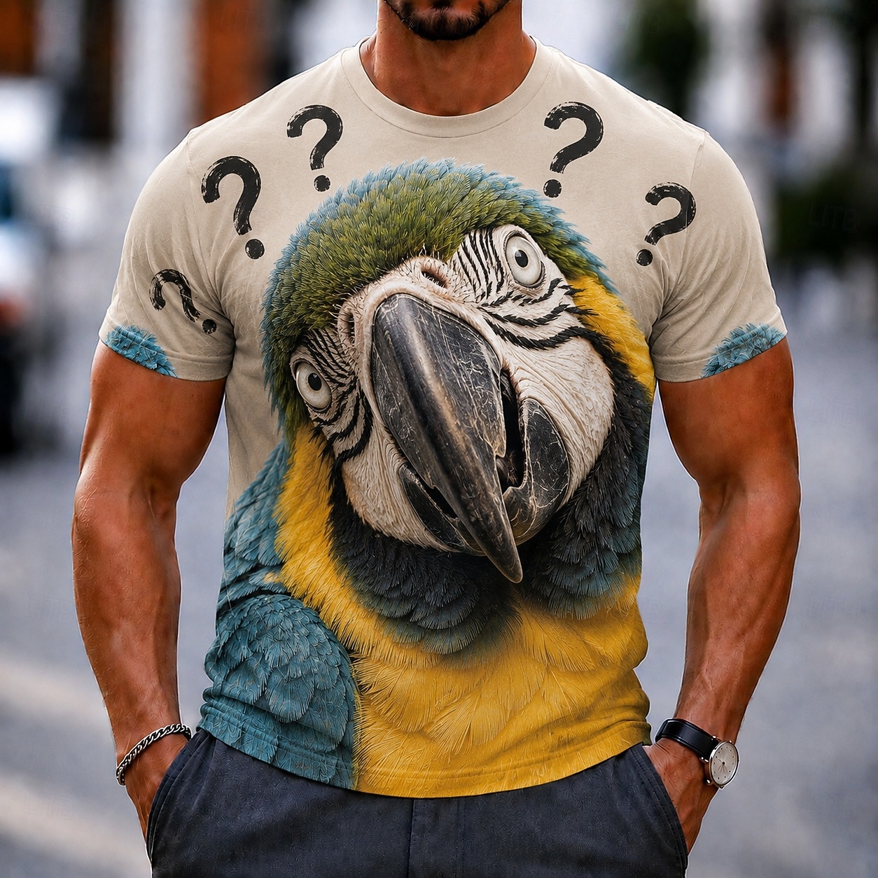3D Printing Question - Men's Spring Summer 3D Printed Crew