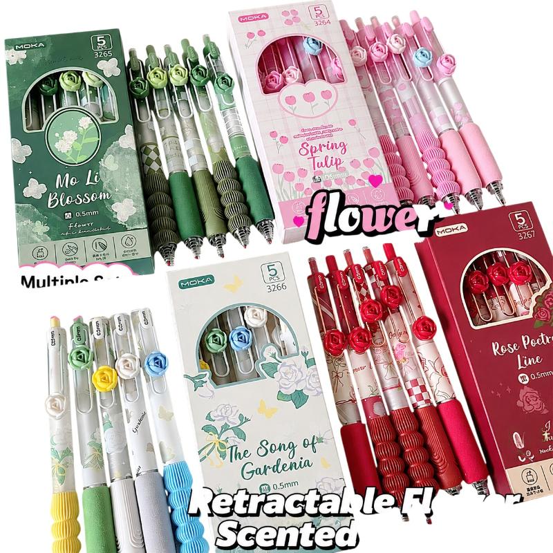 3D Printing Pen For Adults - 3D Floral Print Retractable Gel Pens