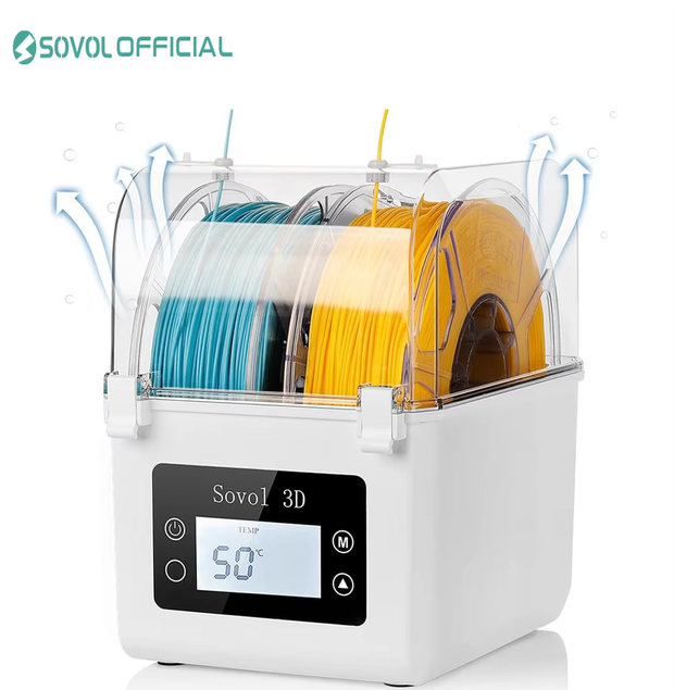 3D Printing Deck Box - Sovol 2 Rolls Filament Dehydrator Spool