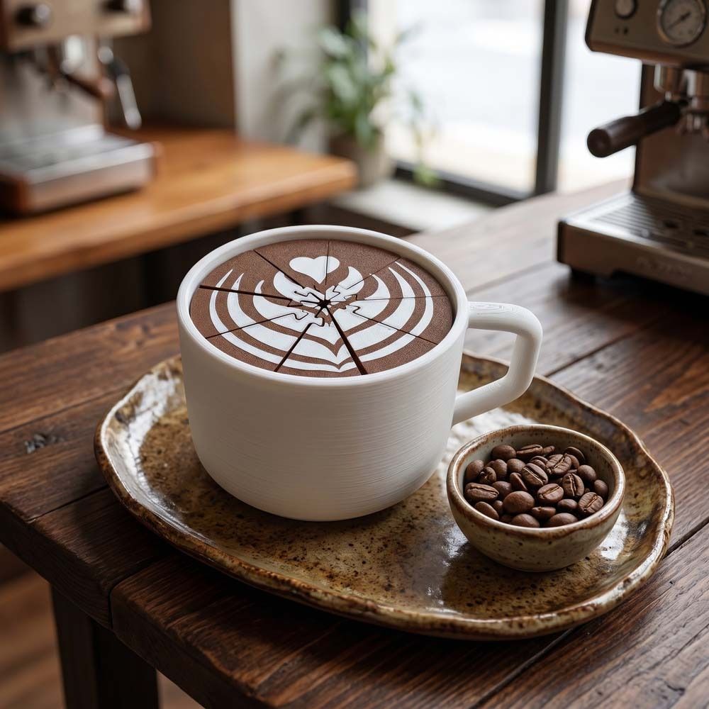 3D Printing Fidget Toys - Realistic Design 3D Printed Coffee Spill