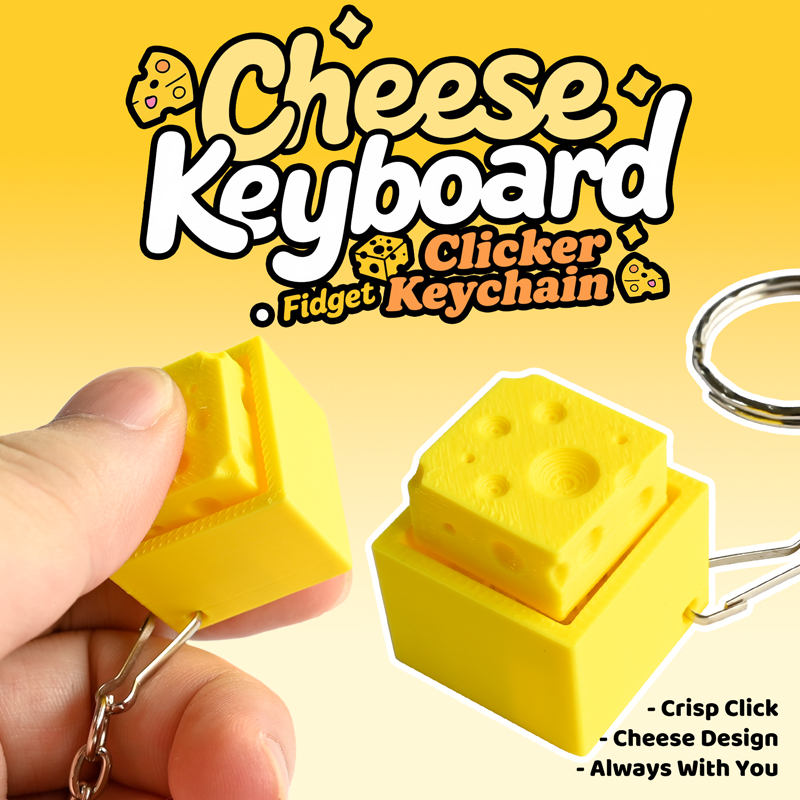 3D Printed Cheesy Key Fidget C - огляд і ціна 3D Printing Fidget Toys