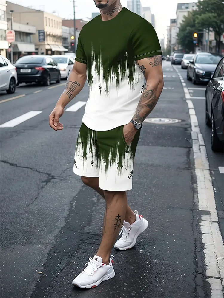 Men Women Gradient Texture T-s - огляд і ціна 3D Printing Kpop