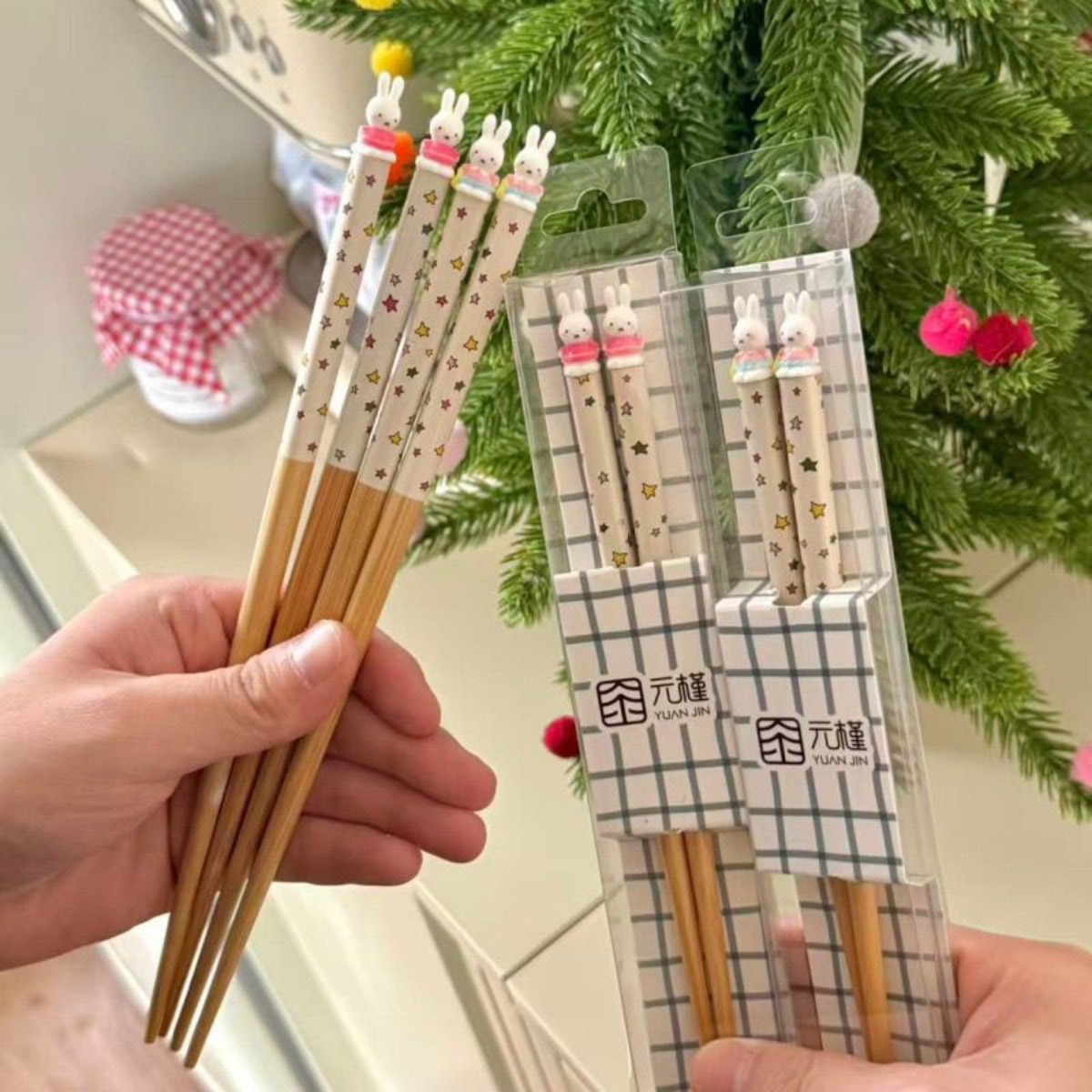 Kawaii Miffy Rabbit Chopsticks - огляд і ціна 3D Printing Bambu