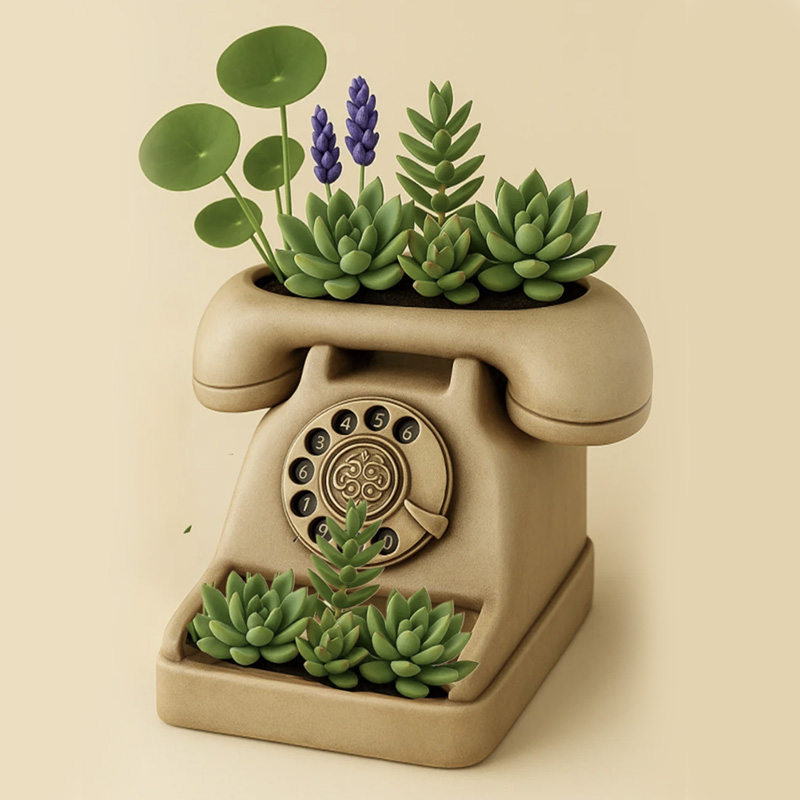 3D Vintage Rotary Telephone Su - огляд і ціна 3D Printing Vase