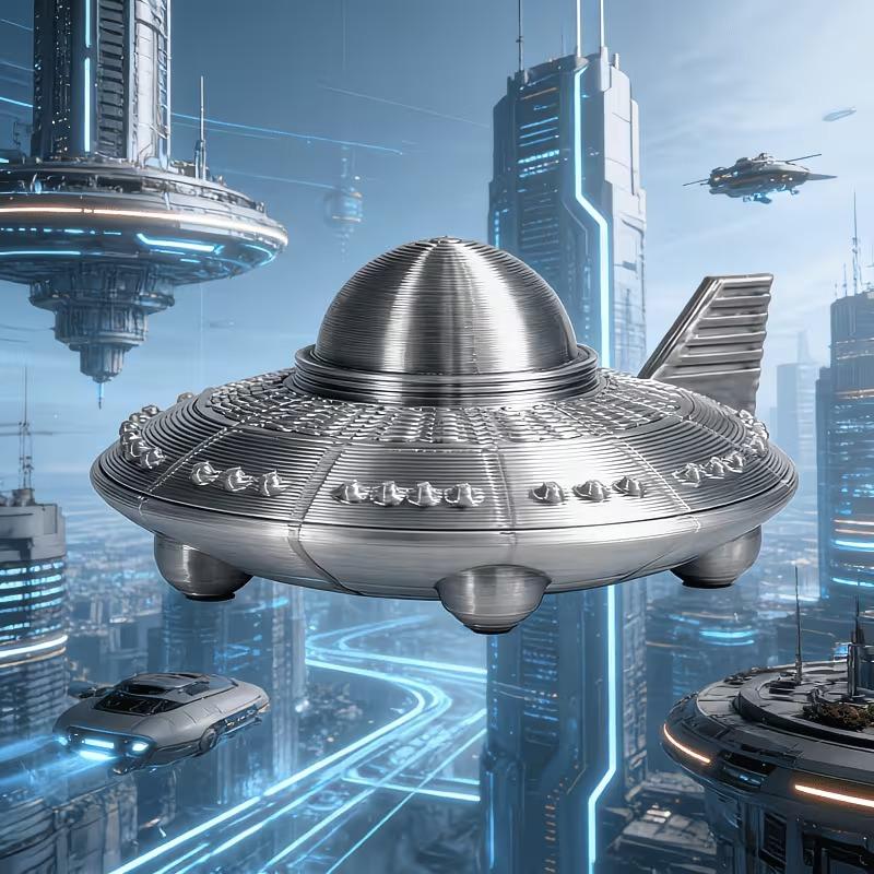 3D Printed UFO Figurines Retro - огляд і ціна 3D Printing Ultem
