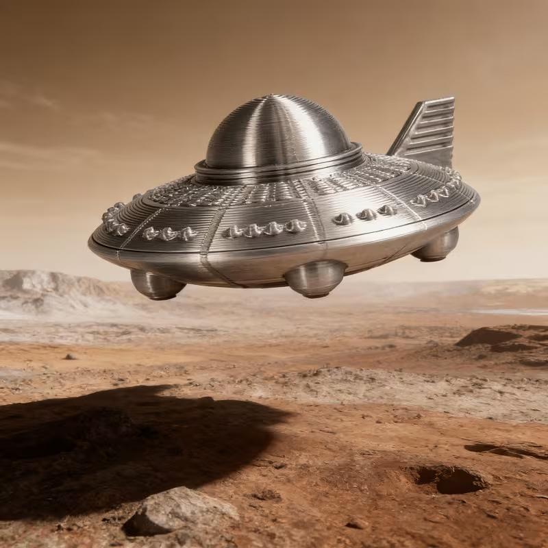 3D Printed UFO Figurines Retro - огляд і ціна 3D Printing Ultem