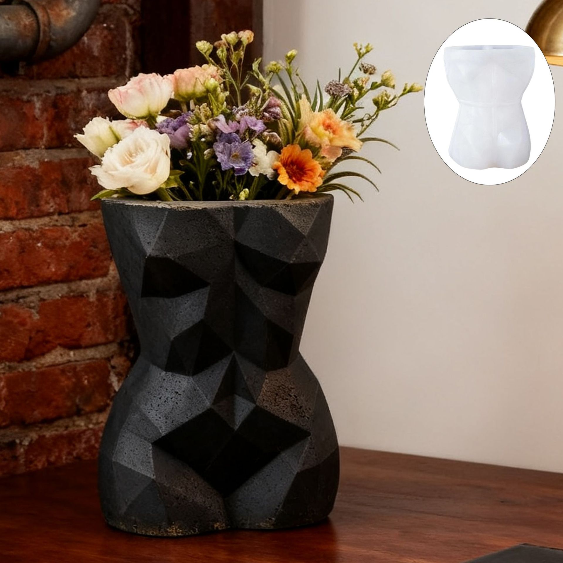 3D Geometric Female Body Flowe - огляд і ціна 3D Printing Vase