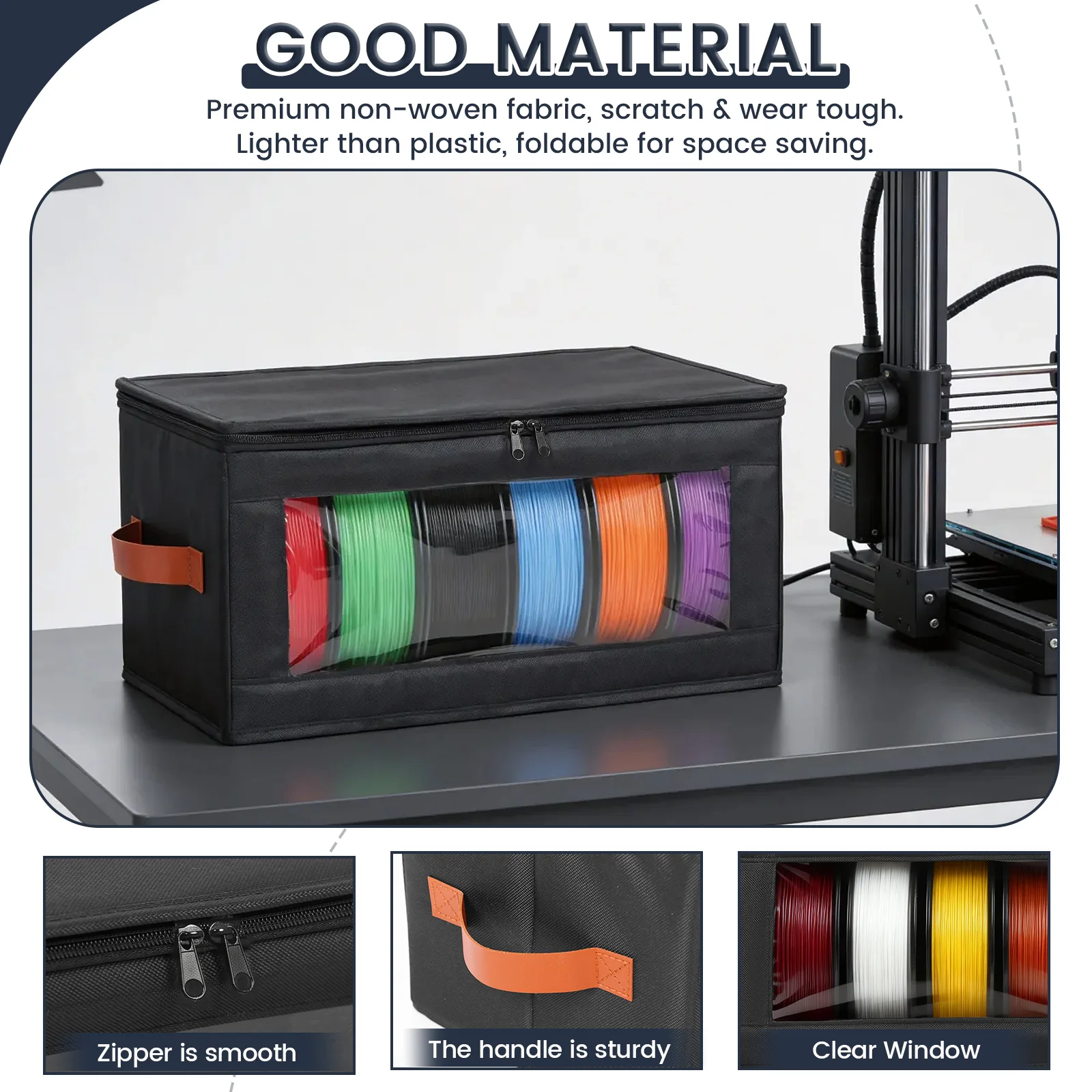 4Pcs Filament Storage Box Larg - огляд і ціна 3D Printing Deck Box
