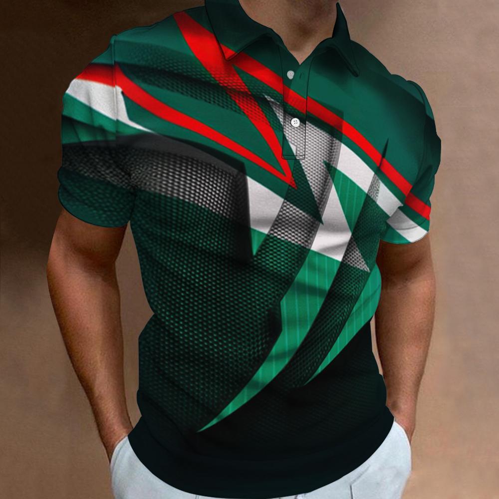 Fashion Polo T-Shirts For Men  - огляд і ціна 3D Printing Technology