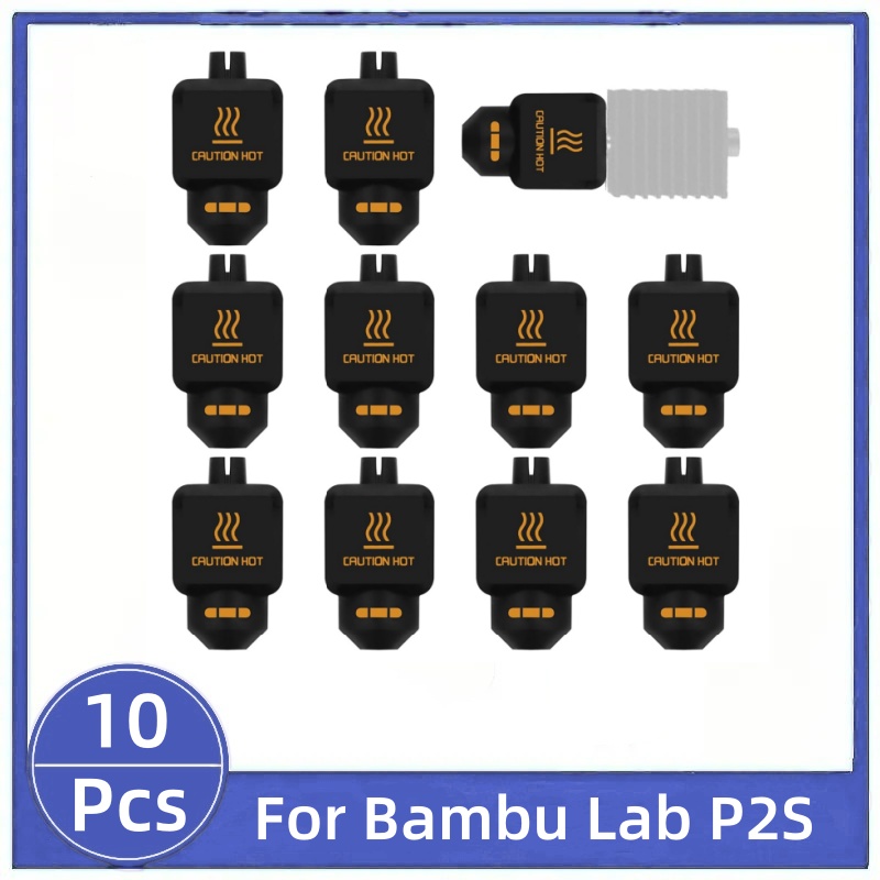 10Pcs Black Silicone Sock for  - огляд і ціна 3D Printing Bambu