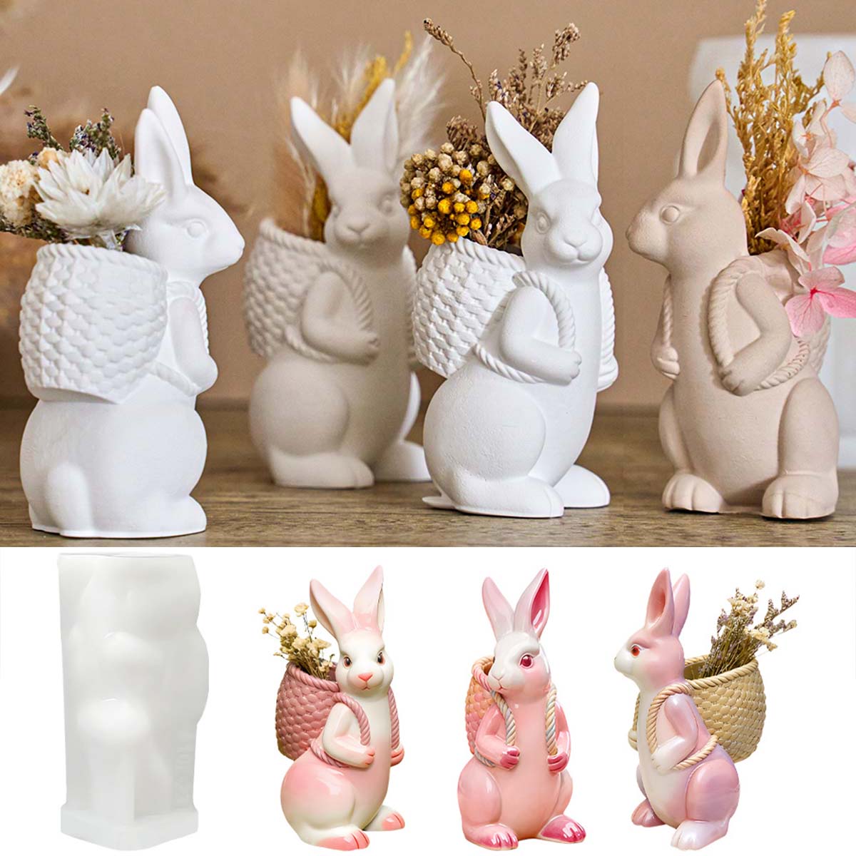 3D Easter Bunny Silicone Mold  - огляд і ціна 3D Printing Vase