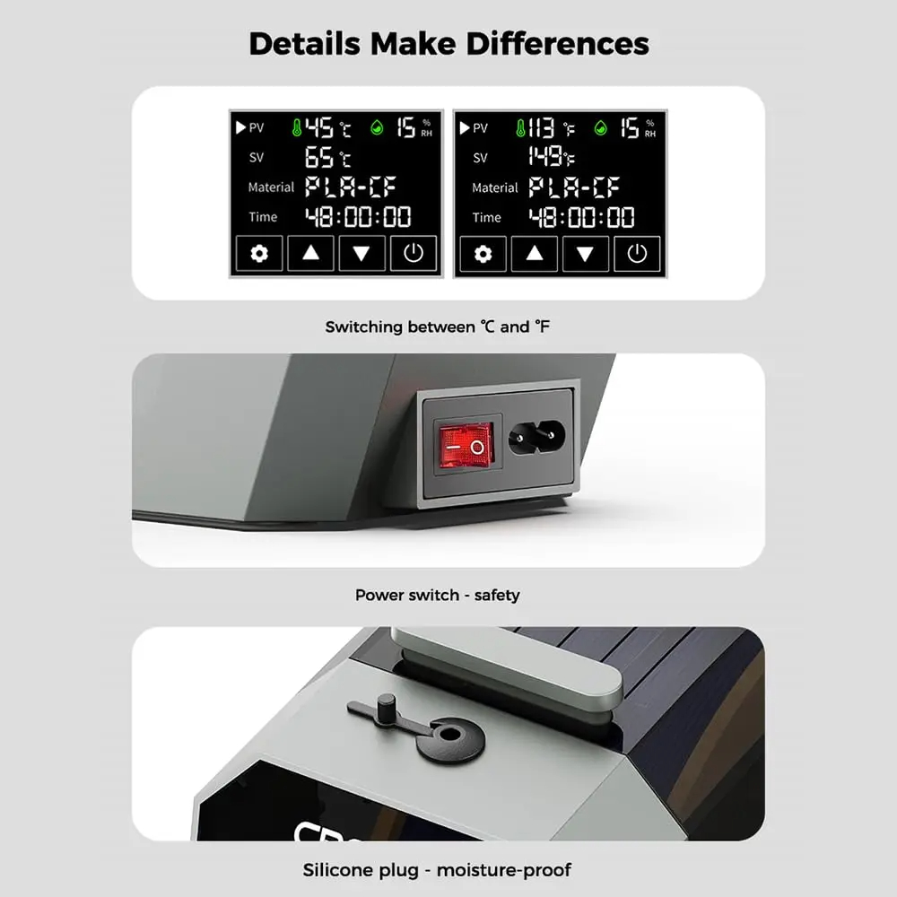 Creality Space Pi Filament Dry - огляд і ціна 3D Printing Deck Box