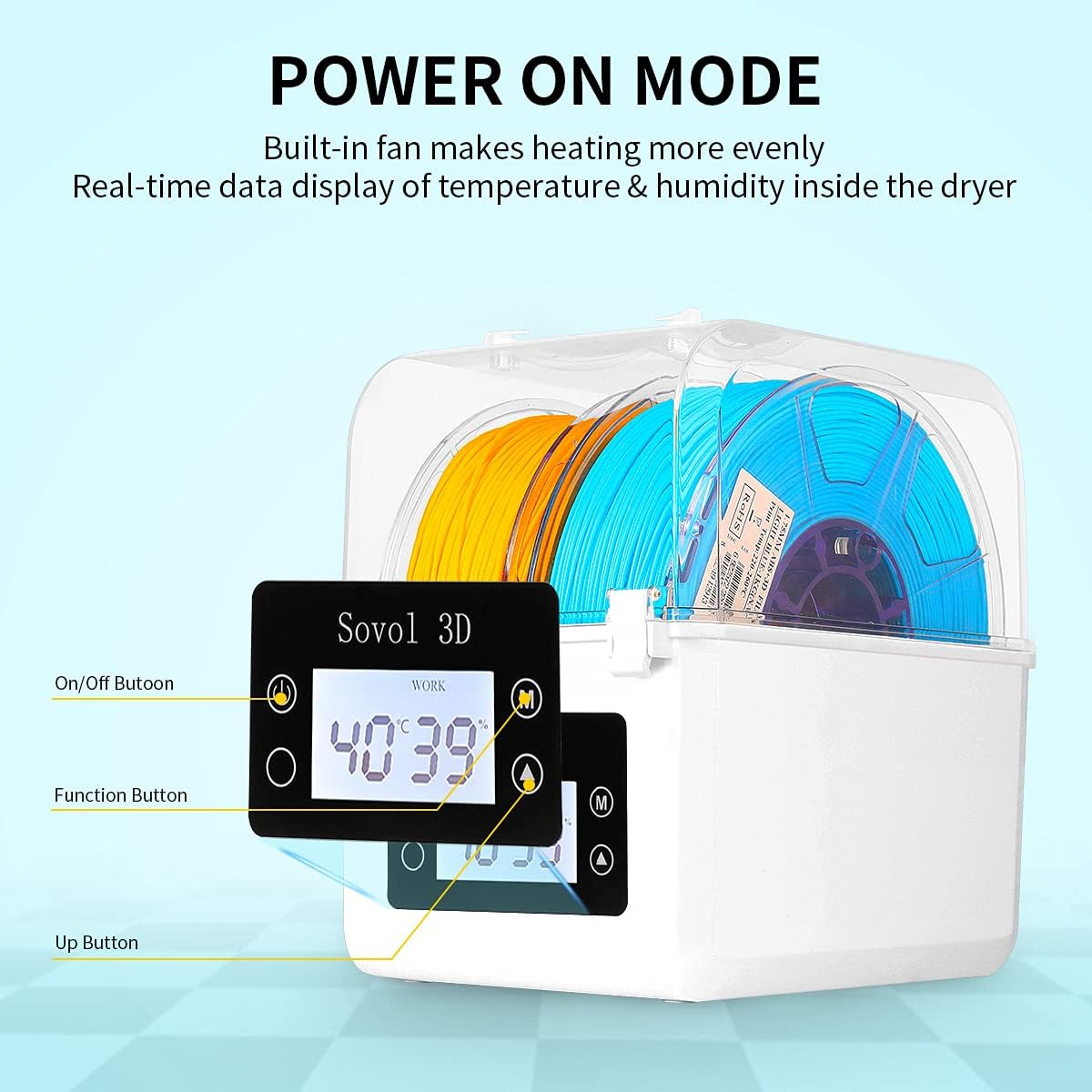 Sovol Filament Dryer 2023, SH0 - огляд і ціна 3D Printing Deck Box