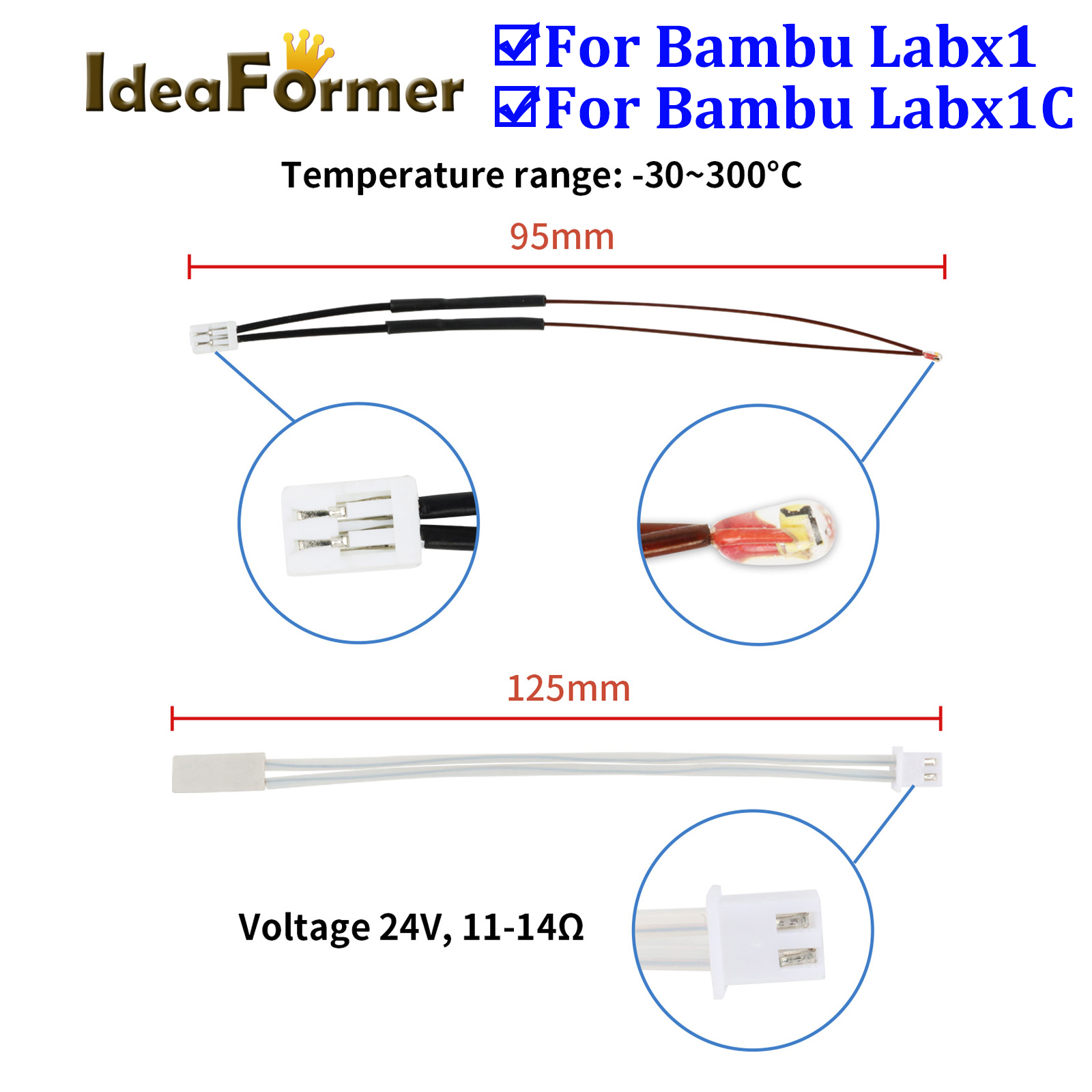 24V 48W Ceramic Cartridge Heat - огляд і ціна 3D Printing X1 Carbon
