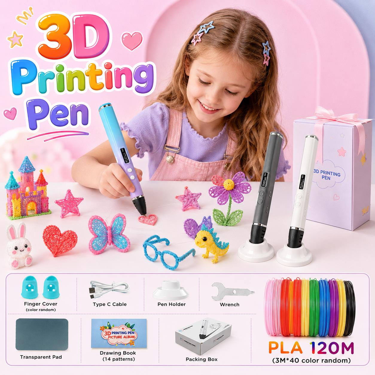 3D Printing Pen Kids with Type - огляд і ціна 3D Printing Nylon Filament