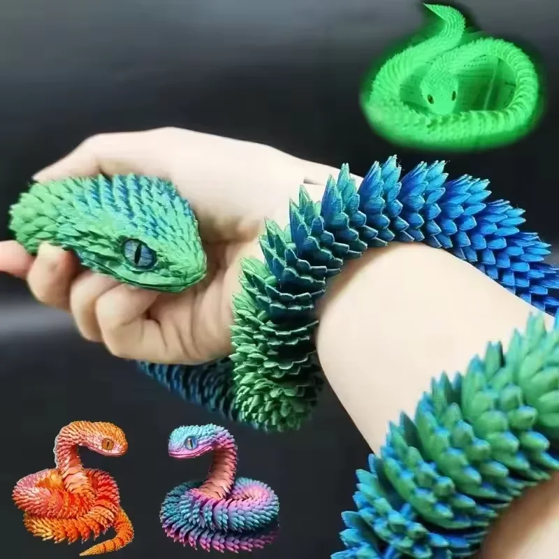 3D Printed Snake Movable Joint - огляд і ціна 3D Printing Fidget Toys