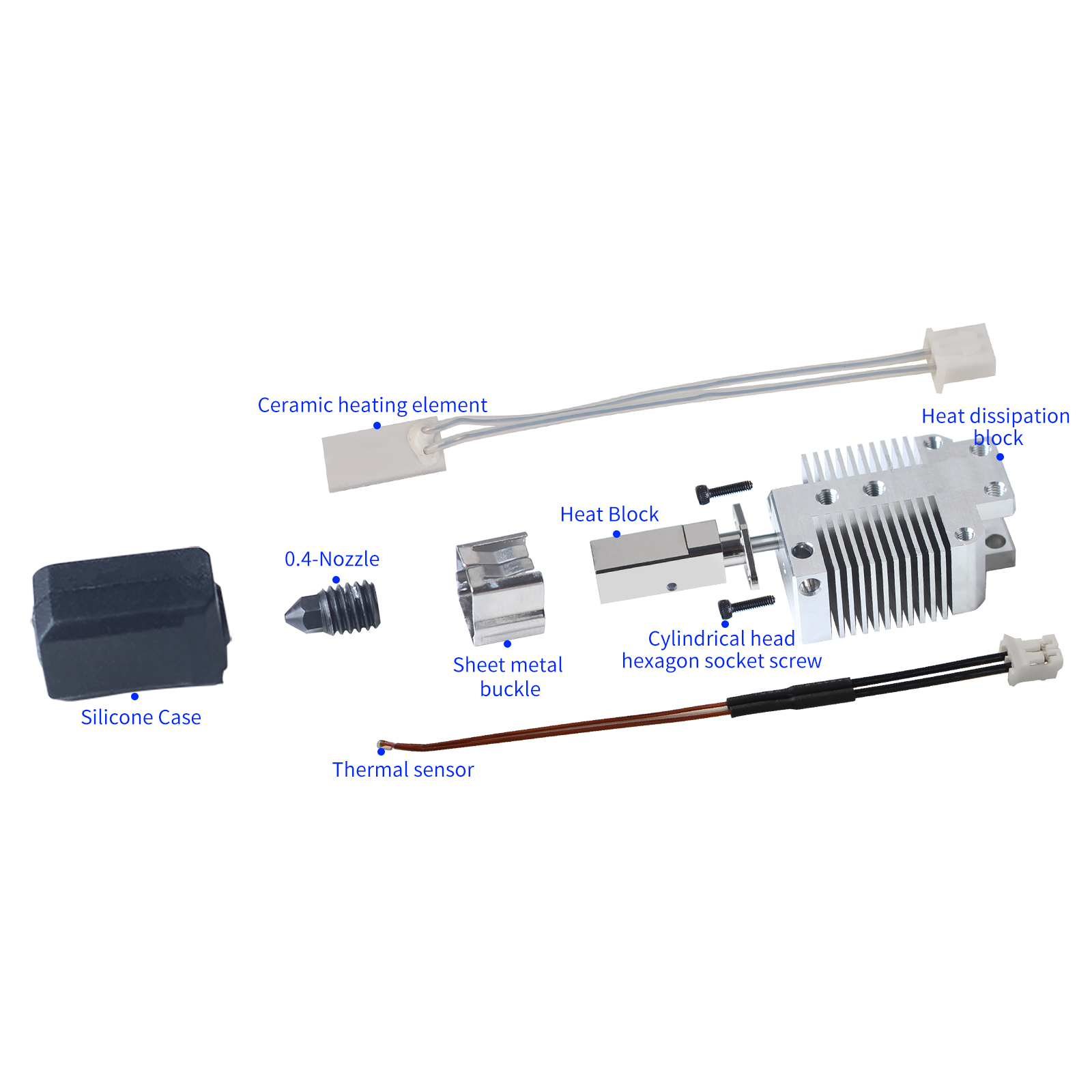 For SV08 Upgraded Hardened Ste - огляд і ціна 3D Printing Nozzle
