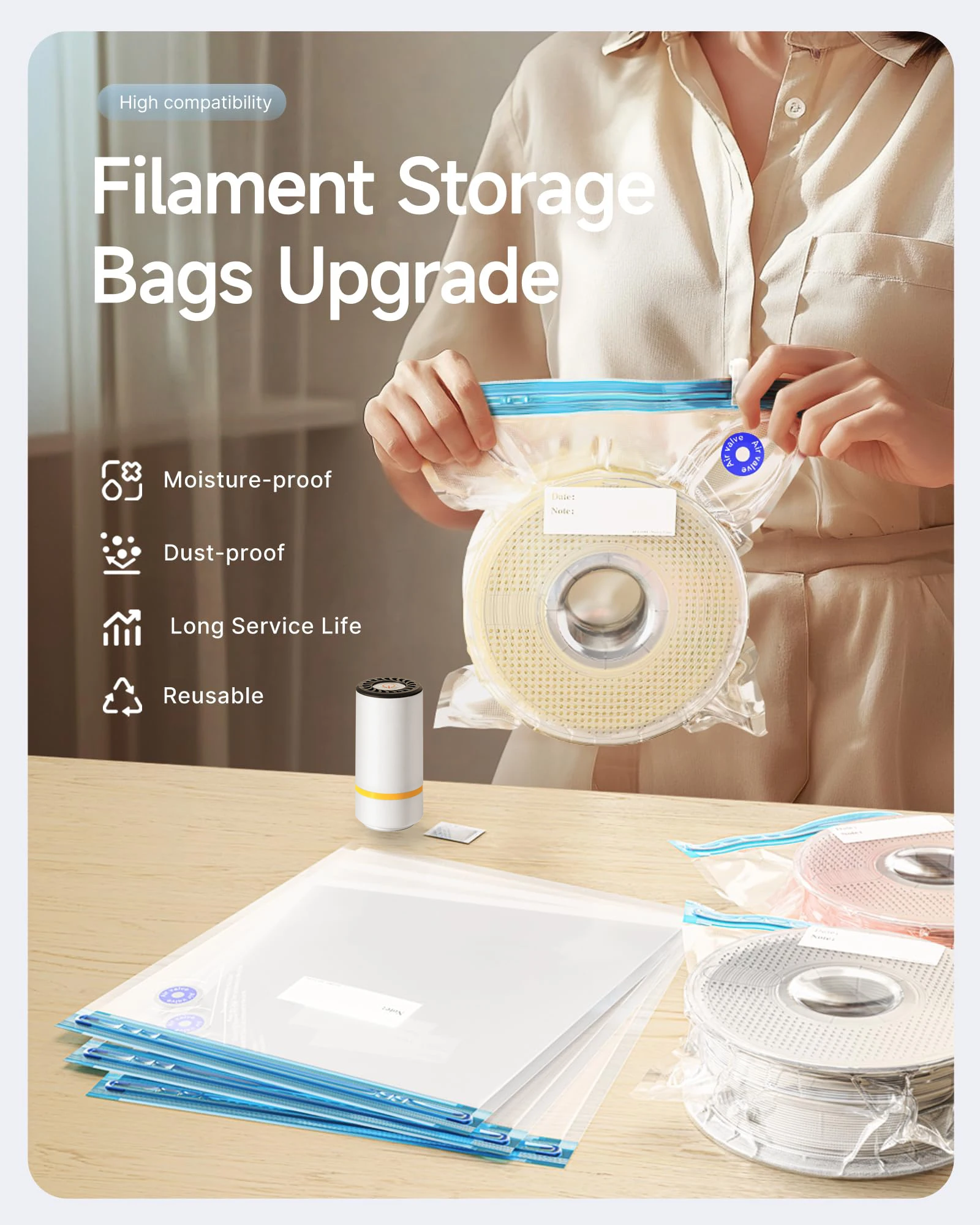 3D Printer Filament Vacuum Bag - огляд і ціна 3D Printing Industry