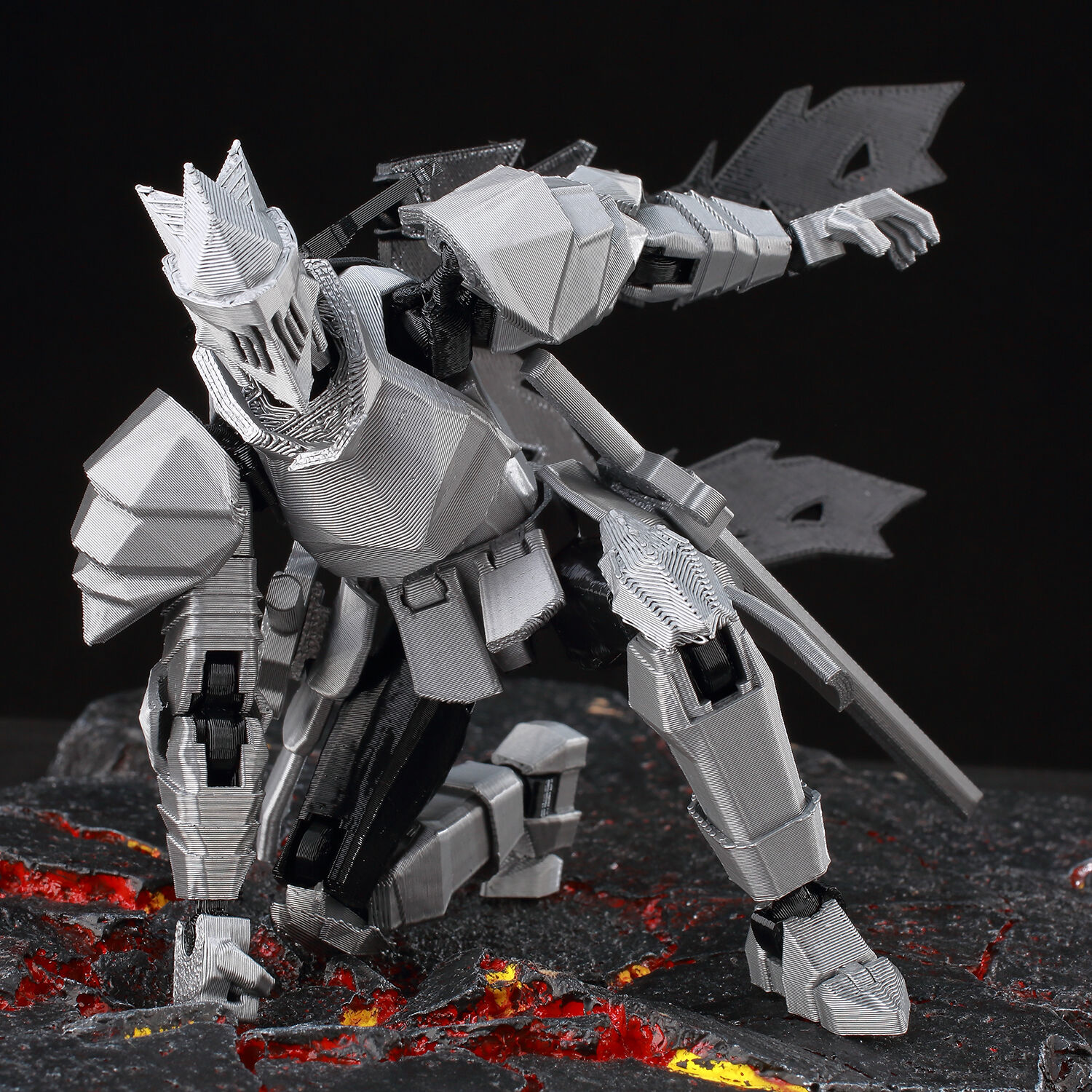 ​9L3D Lucky13 Silver Knight Ro - огляд і ціна 3D Printing Online Service