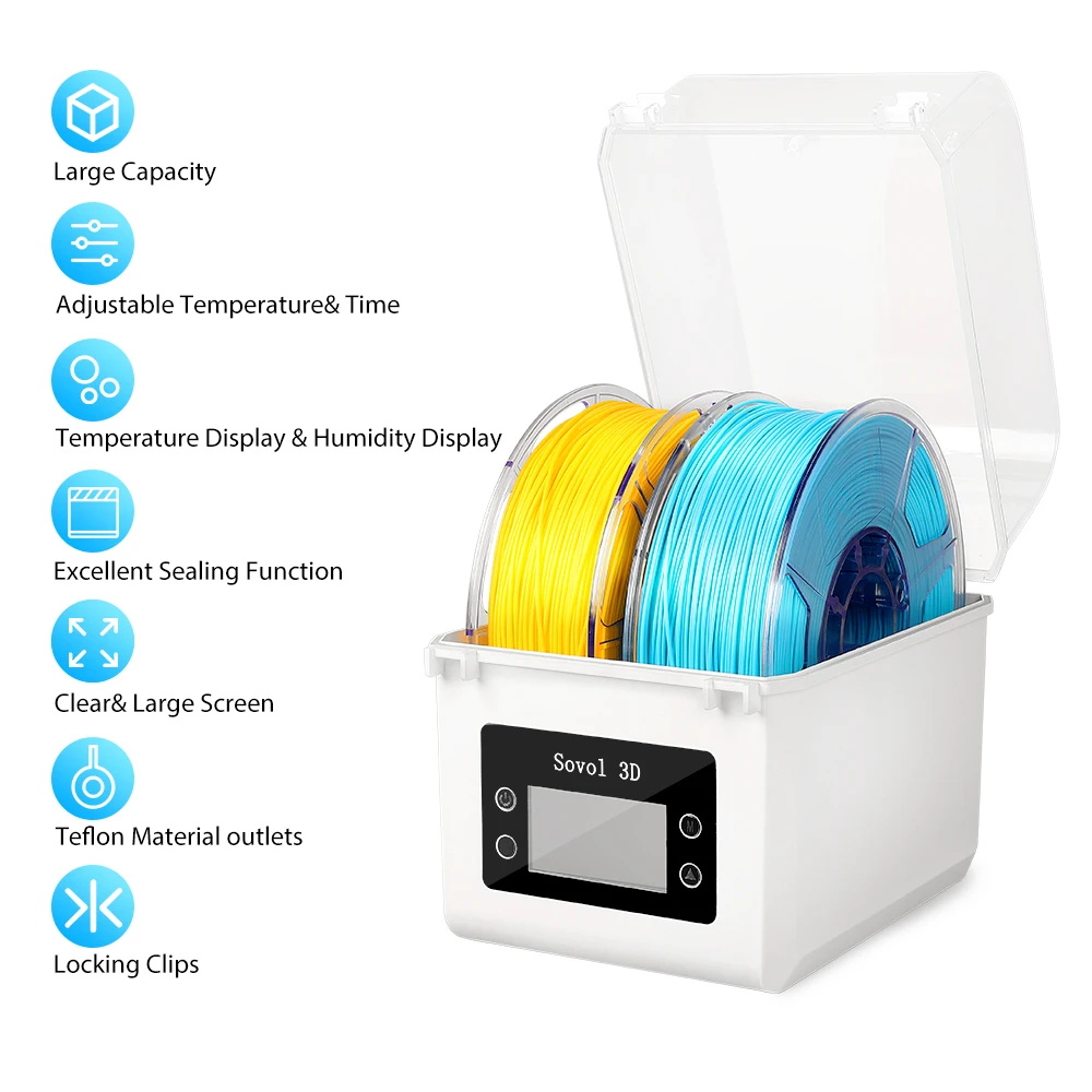 Sovol 2 Rolls Filament Dehydra - огляд і ціна 3D Printing Deck Box