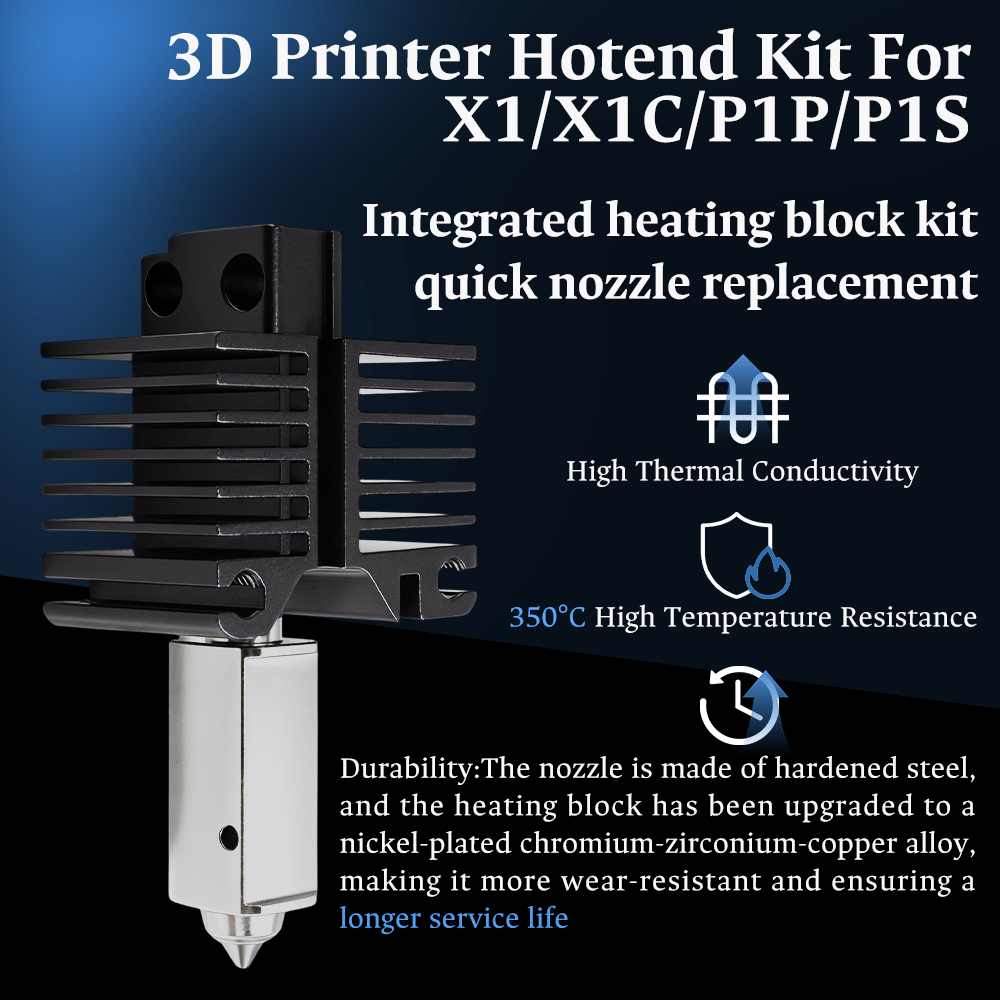 Hotend For Bambu Lab P1P X1C P - огляд і ціна 3D Printing Bambu