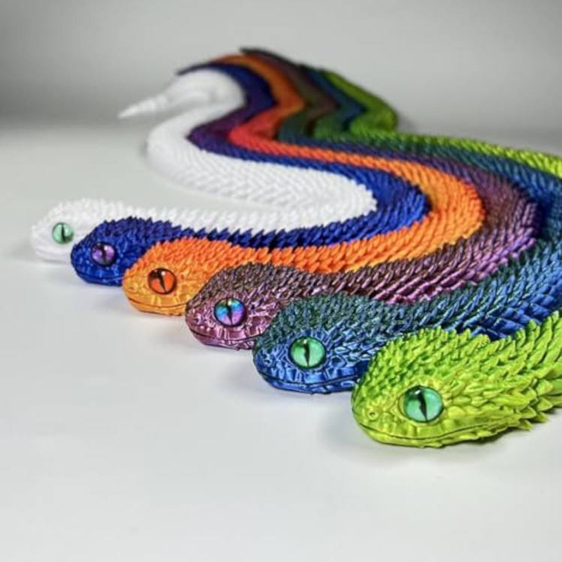 2026 New 3D Printed Snake Real - огляд і ціна 3D Printing Fidget Toys