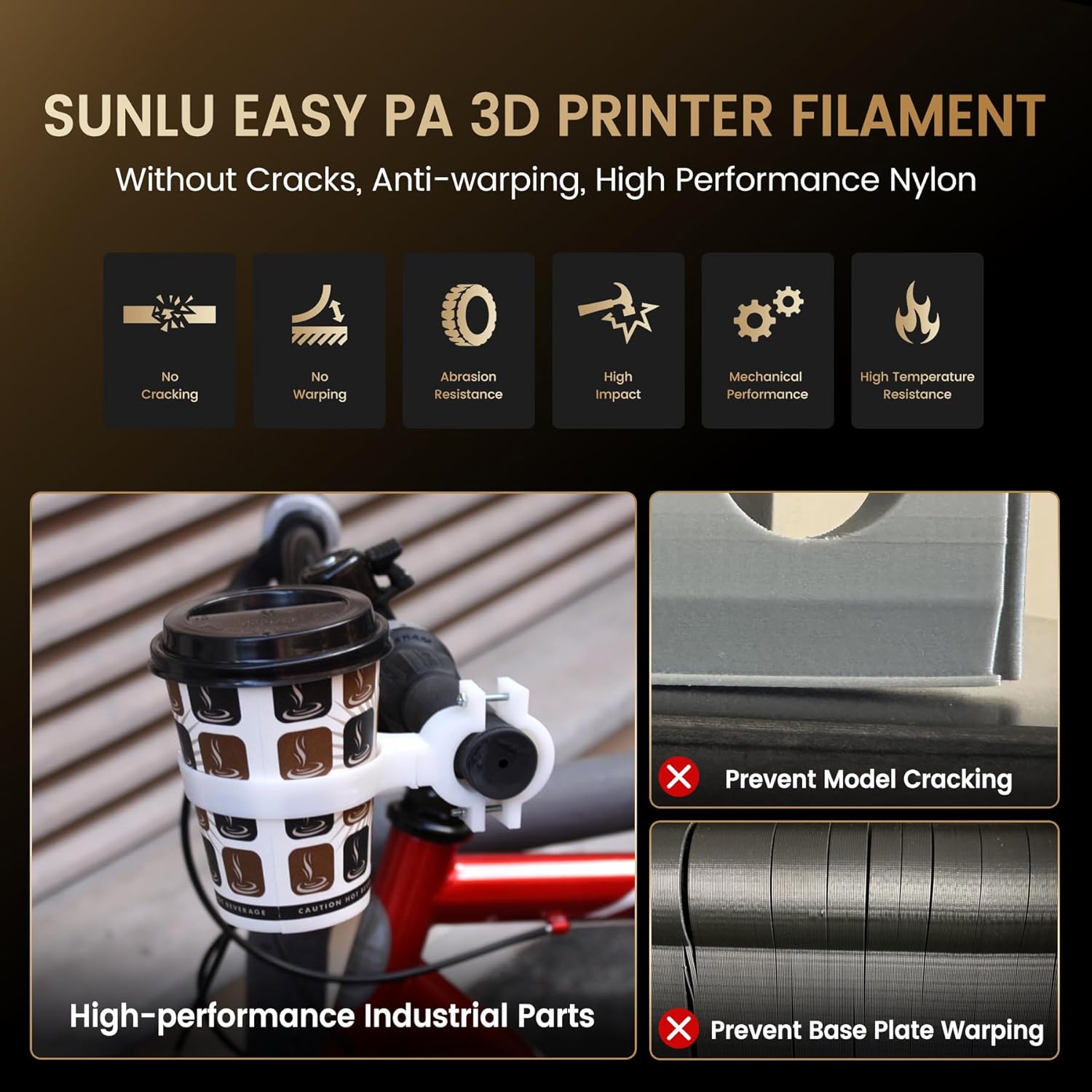 SUNLU 1KG Easy-to-Print Nylon  - огляд і ціна 3D Printing Nylon Filament