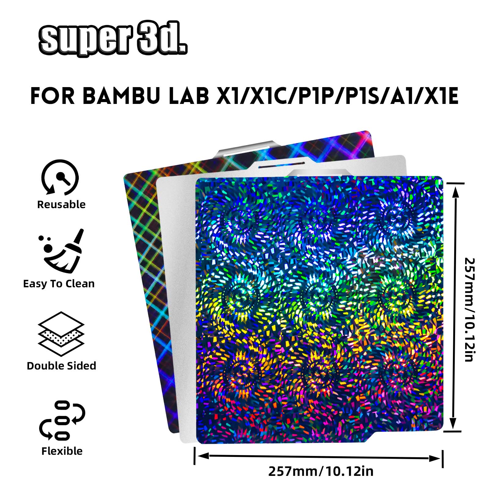 P2S Build Plate for Bambu Lab  - огляд і ціна 3D Printing X1 Carbon