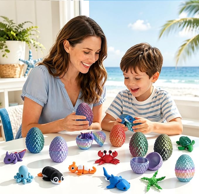 24pcs 3D Printed Surprise Egg  - огляд і ціна 3D Printing Fidget Toys